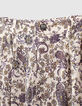 Wijde ecru broek Ecovero® kasjmierprint meisjes-2