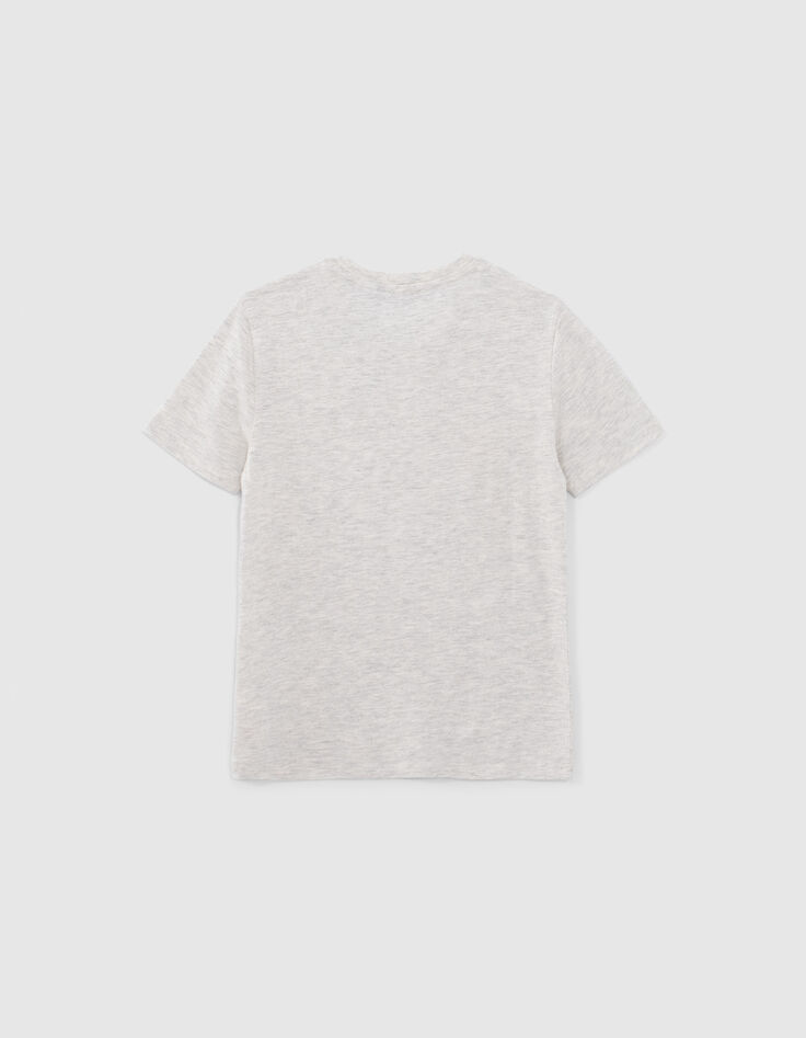 Boys’ marl T-shirt, palm tree/anchor reversible sequins-3