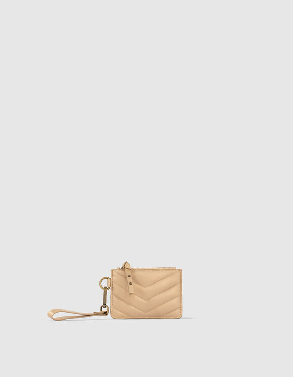 GOLD 1440 THE BANKER women’s quilted chevron card holder