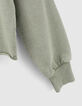 Sudadera verde cropped cordones tie&dye-6