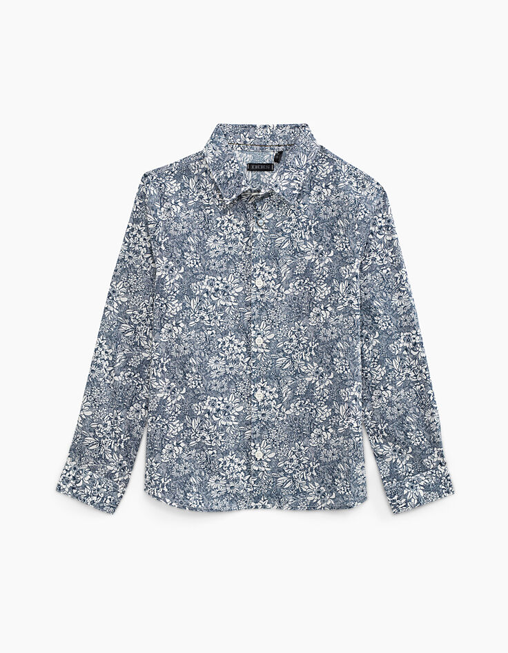 Chemise indigo à imprimé Liberty® garçon-1