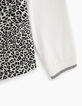 Girls’ off-white Wild Cat leopard print+embroidery T-shirt-4