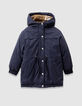 Girls’ 3-in-1 blue reversible padded jacket-1