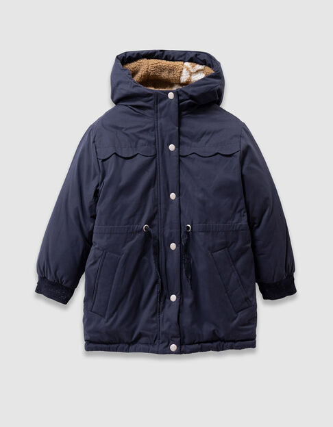 Girls’ 3-in-1 blue reversible padded jacket - IKKS