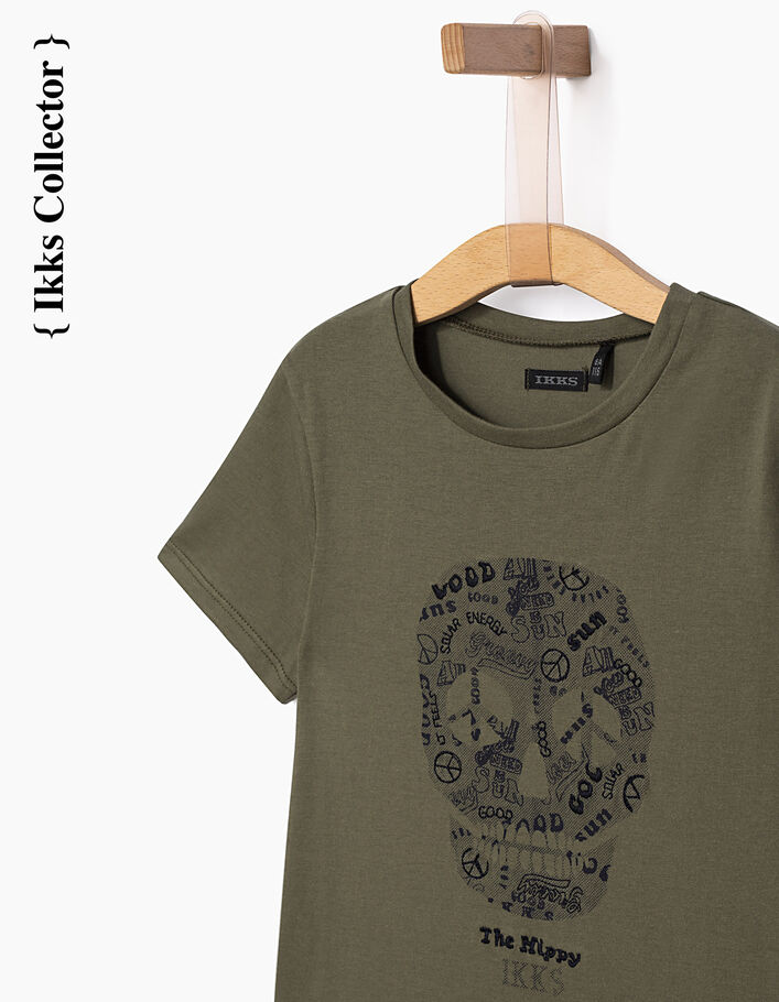 Tee-shirt Collector kaki The Hippy garçon  - IKKS