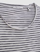 T-shirt marinière blanc rayures marine Homme-7