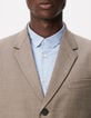 Gemarmerd beige colbert TRAVEL SUIT Homme-5