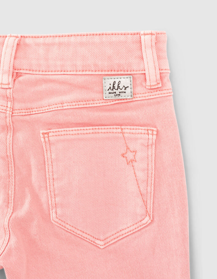 Girls’ medium pink studded slim jeans - IKKS