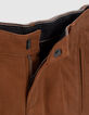 Boys’ camel Bermuda shorts with detachable straps-6