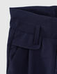 Pantalon navy fluide fille-5