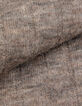 Pull manches longues beige tricot c&ocirc;tes plates Femme-7