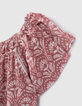 Mono corto rosa palo Ecovero&reg; estampado batik ni&ntilde;a-4