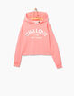 Sweat cropped rose fluo CHILLOUT fille-2