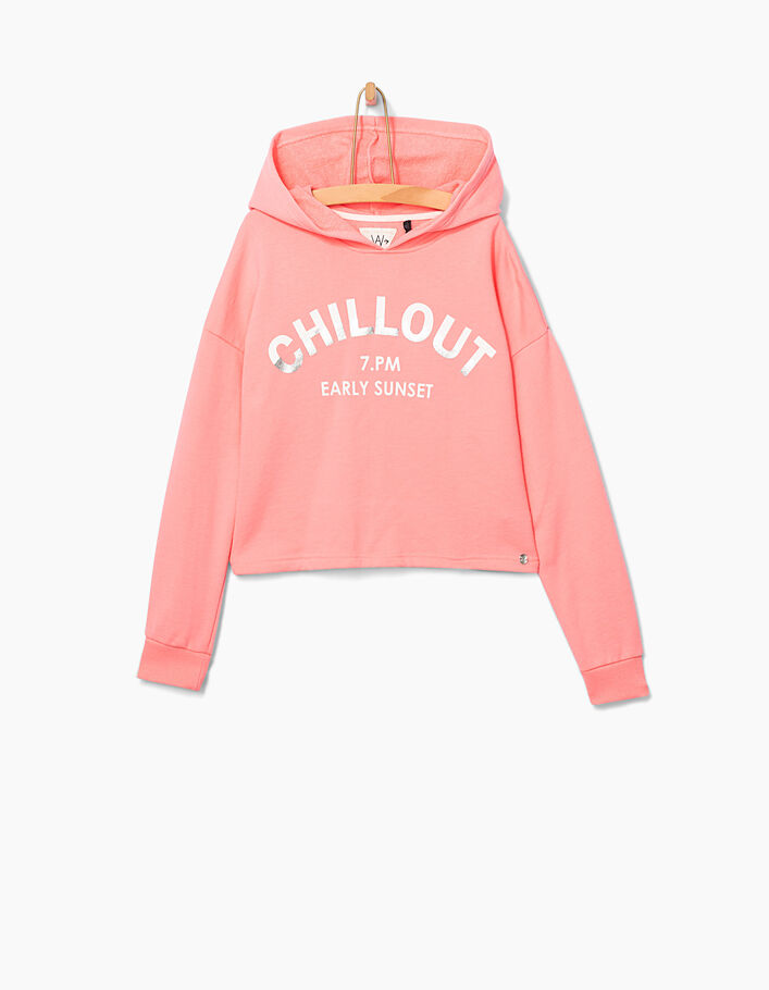 Sweater cropped fluoroze CHILLOUT meisjes - IKKS