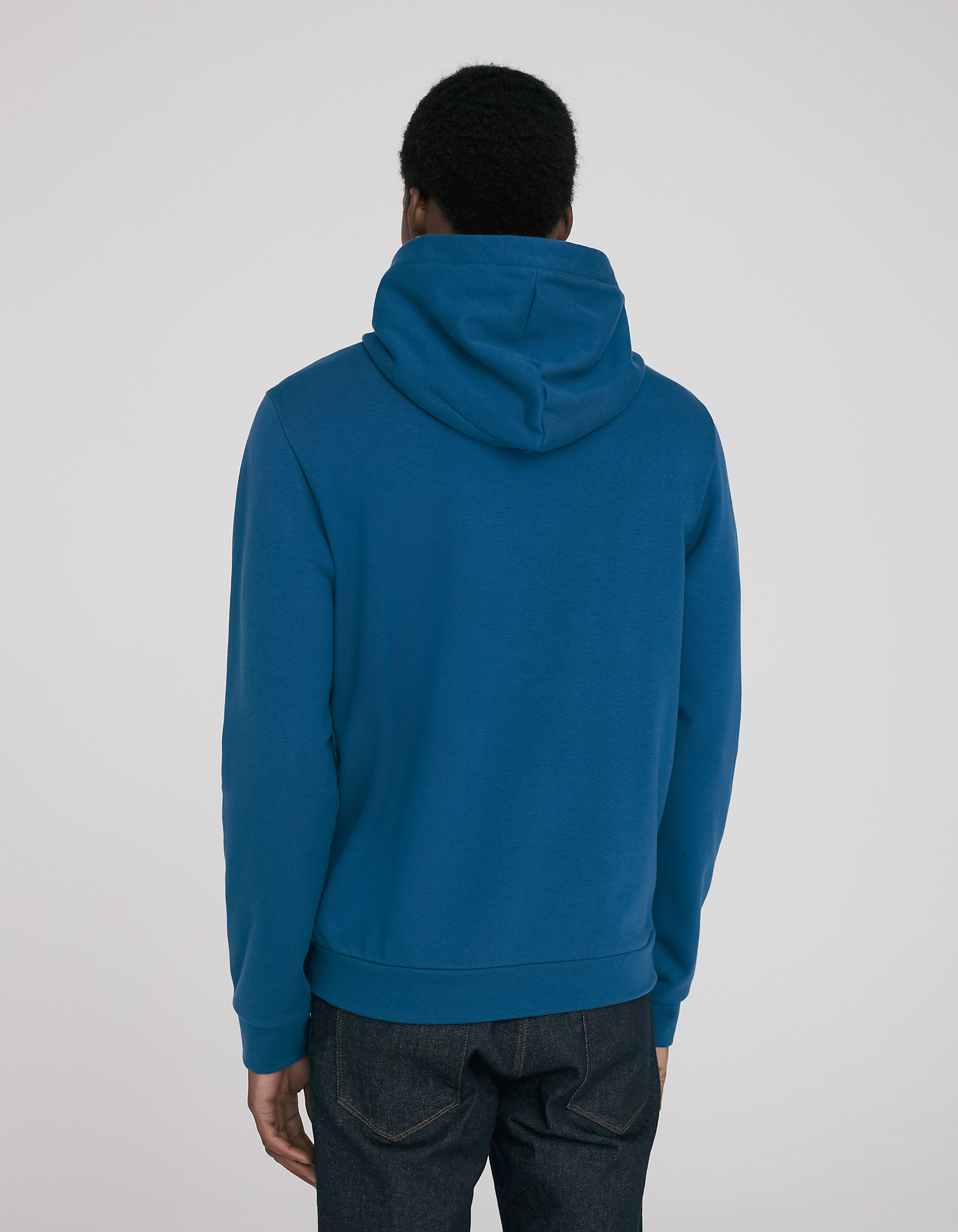 Men's oxide blue WATER REPELLENT hoodie