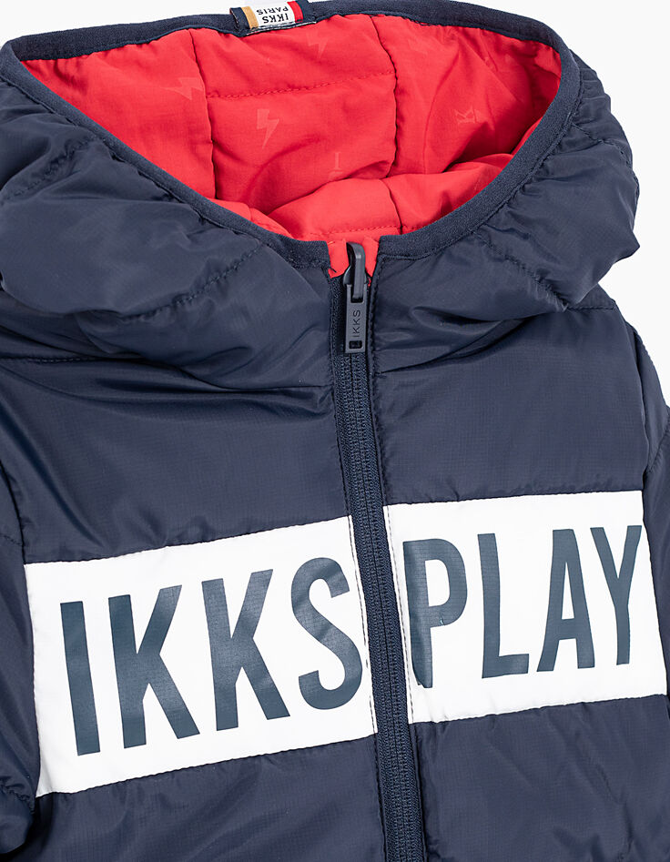 Anorak rojo y navy #IKKSplay# reversible niño -7