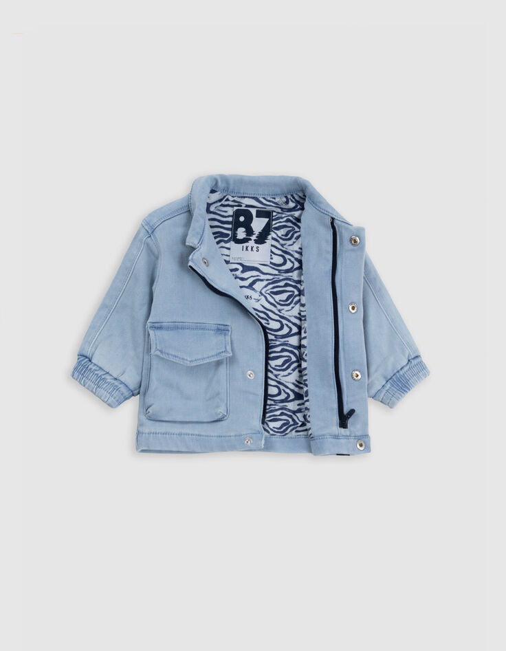 Baby boy blue denim jacket-6