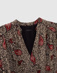 Robe écrue recyclée imprimé léo cachemire Femme-2