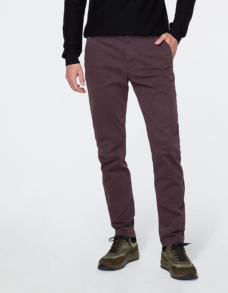 Pantalon chino SLIM prune Homme-2