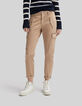 Jean battle camel cropped ganses-bijou Femme-2