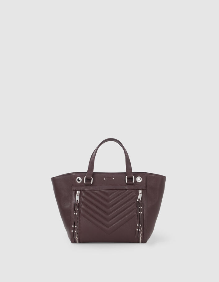 Women’s garnet leather 1440 Medium tote bag-5