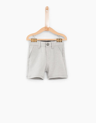 Bermudas gris medio de punto bebé niño  - IKKS