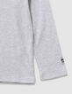 T-shirt manches longues gris col roulé garçon-7