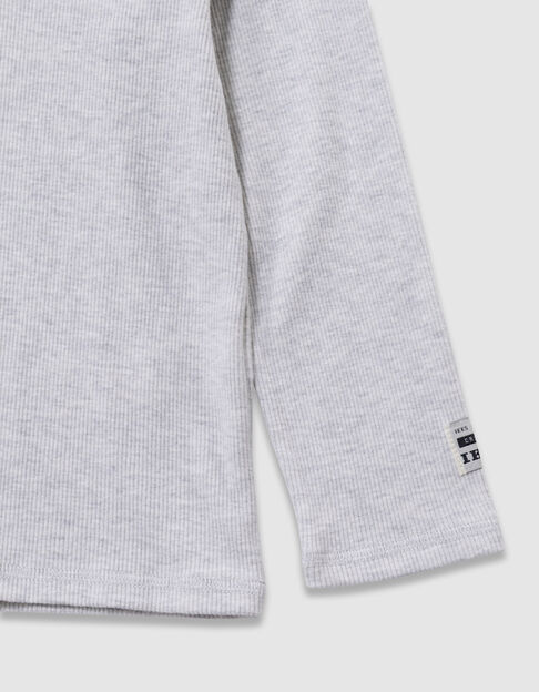 Grijs T-shirt lange mouwen rolkraag jongens - IKKS