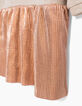 Robe bi-matière beige avec jupe bébé fille-2