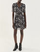 Kurzärmeliges Damenkleid mit Camouflageprint-6