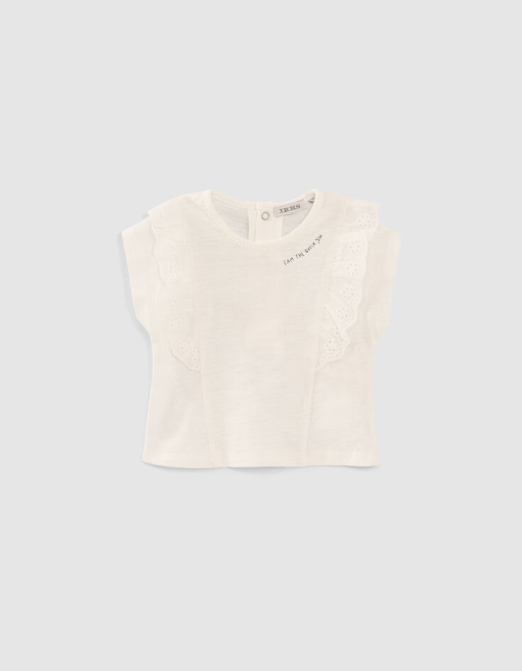 Conjunto peto vaquero y camiseta bebé niña-3