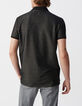 Men&rsquo;s grey SEAWOOL&reg; semi-plain knit polo shirt-3