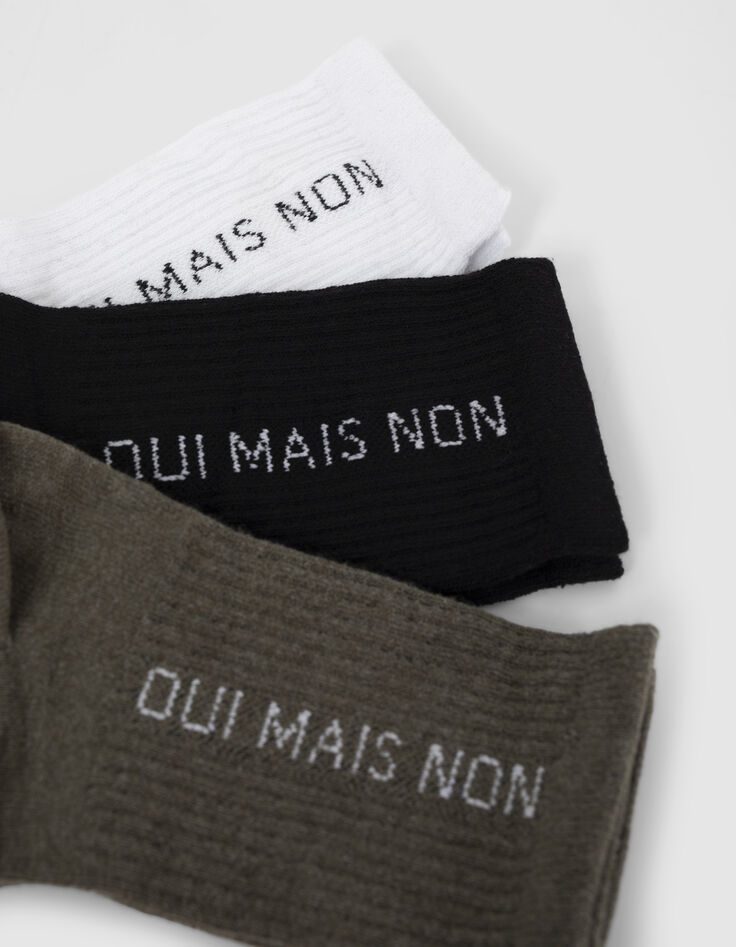 Lot 3 paires de chaussettes message femme-3