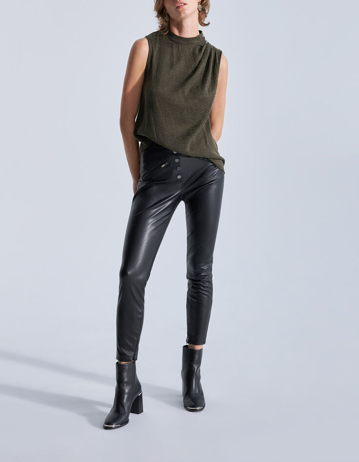 Top lichen jacquard motif army vibes Femme-1 Top lichen jacquard motif army vibes Femme-1