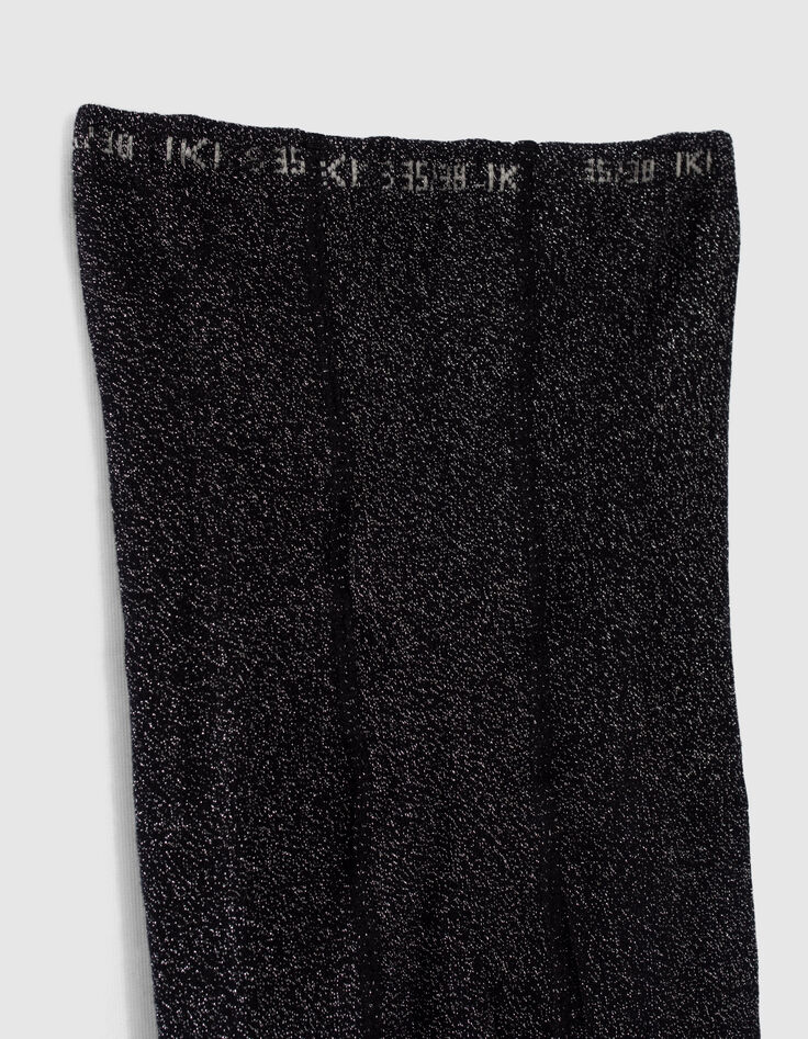 Leotardos negros purpurina punto ni&ntilde;a-2