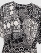 Robe noire imprimé patchwork foulard Femme-8