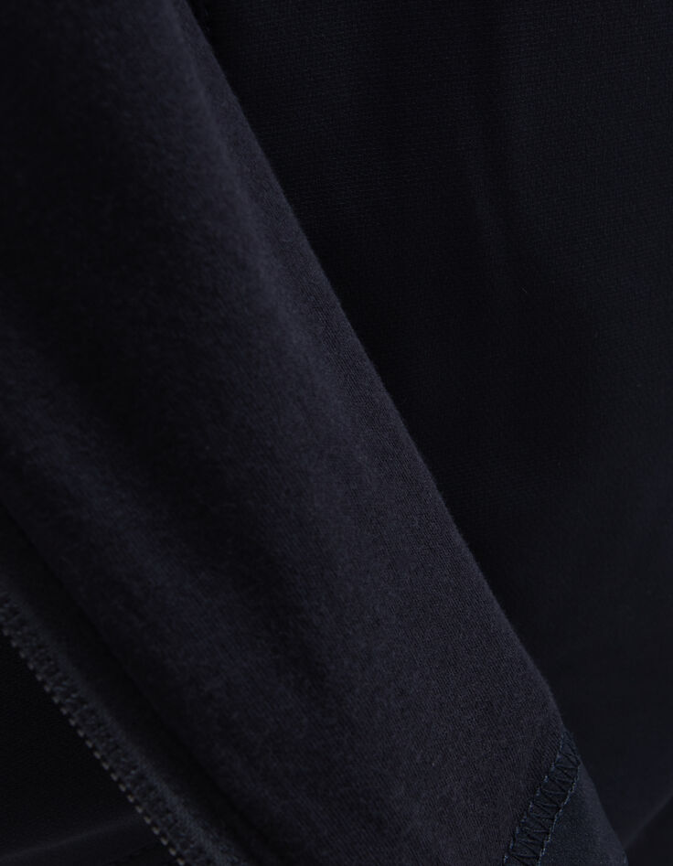 Cazadora azul marino ligera capucha hombre-8