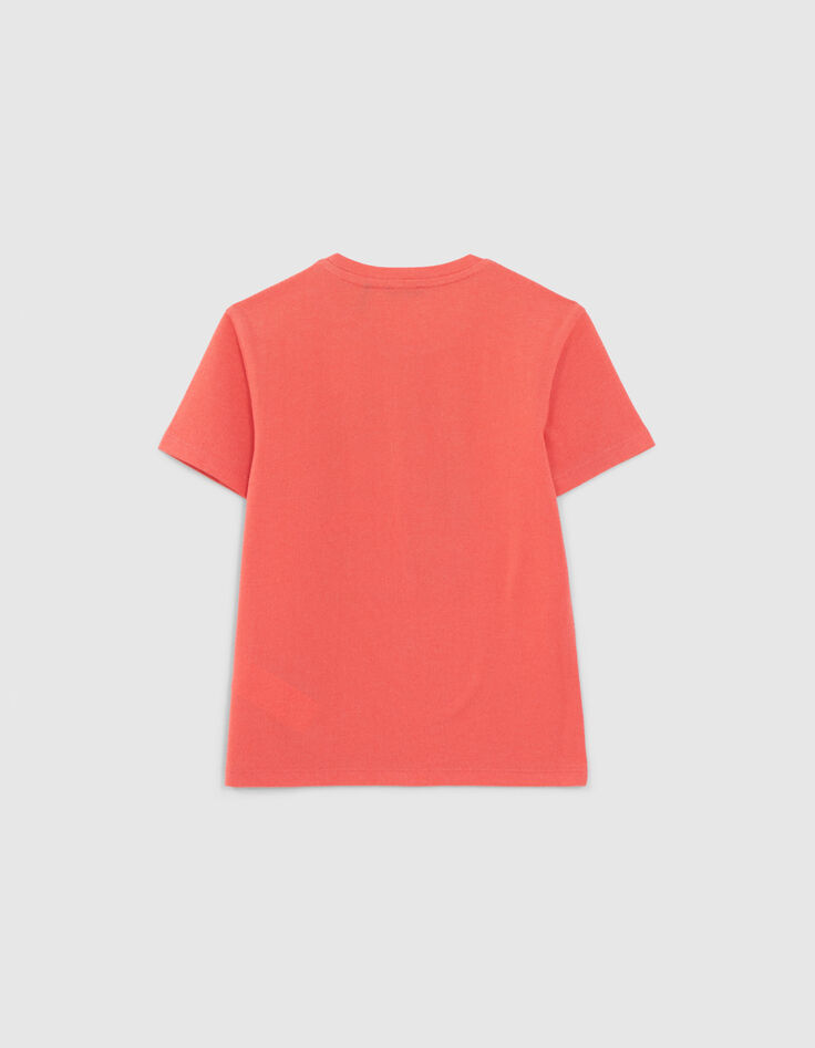 Boys’ red T-shirt with vintage car image-3