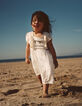Witte jurk met borduursel voor babymeisjes-1