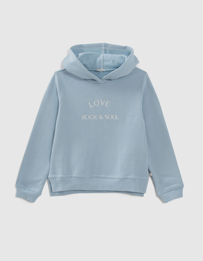 Girls light blue hoodie Clearance