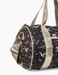 Schwarze M&auml;dchenbowlingtasche mit Sakura- und Kranichprint-4