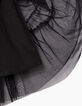 Jupe noire en tulle maxi volume fille-5
