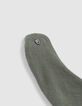Hell khaki Babylätzchen aus Biobaumwolle mit Rocker-Print-6