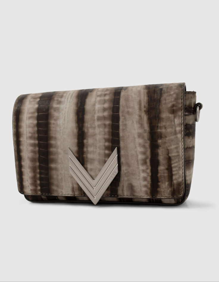 Women&rsquo;s khaki tie-dye leather 111 bag-3