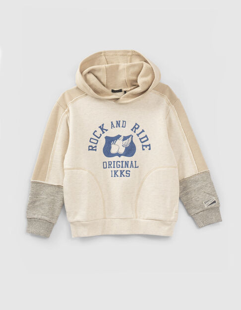 Boys’ beige hoodie - IKKS