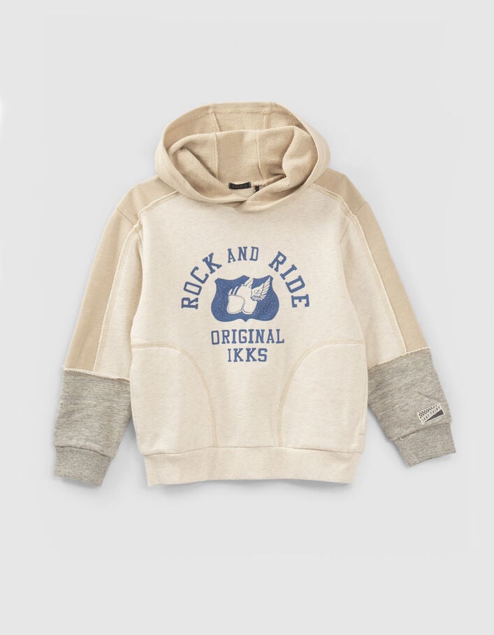 Boys’ beige hoodie - IKKS