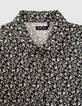 Zwart hemd Ecovero&reg; lelieprint meisjes-2