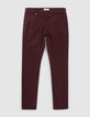 Men’s burgundy SLIM chinos-5