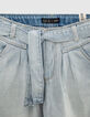 White Blue Mom-Mädchenjeans -7