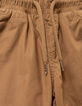 Pantalón camel forrado cintura elástica niño-5